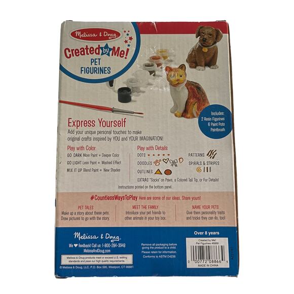 Melissa & Doug Created By Me Cat Dog Pet Figurines - Picture 2 of 2
